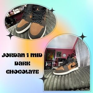 jordan 1 mid dark chocolate